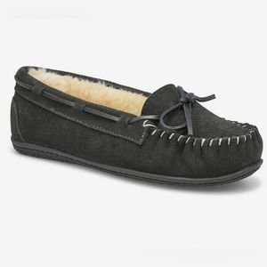 Women’s SoftMoc Bali Supreme Ballerina Moccasin in Charcoal colour